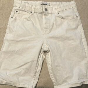 Calvin Klein Jeans white denim shorts